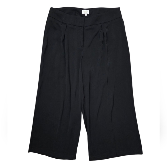 Laundry By Shelli Segal Black Wide Crop Leg Pants - Picture 1 of 4